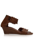 Magdalena Wooden Wedge Sandals